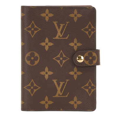 Louis Vuitton Small Agenda Cover, &pound;220, Accessories, Brown, Coated Canvas, Front view